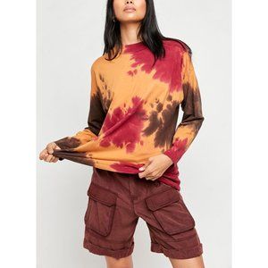 NWT Free People Be Free Tie Dye Tee / French Roast